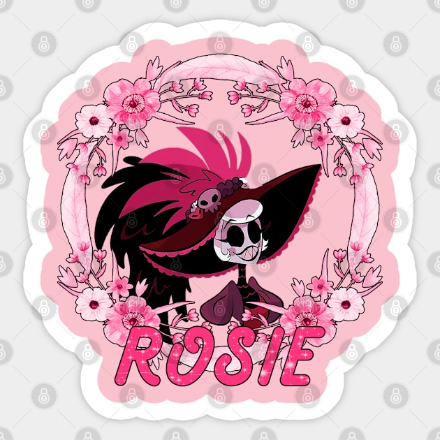 Cute Hazbin Hotel Rosie Sticker by Pharaoh Shop